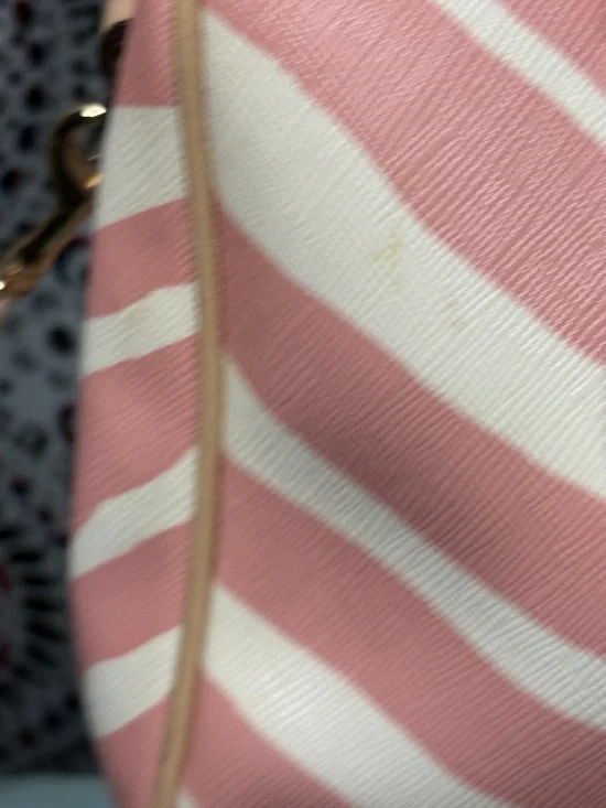 COACH Bennett Mini Satchel Pink White Zebra Print Crossbody Bag #F33765 - Picture 4 of 12